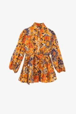 Farm Rio Yellow Pineapple Flowers Mini Dress 9 Farm Rio Yellow Pineapple Flowers Mini Dress -Farm Rio Shoop 304585 05