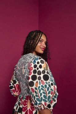 Farm Rio Mushroom Forest Organic Cotton Midi Dress 8 Farm Rio Mushroom Forest Organic Cotton Midi Dress -Farm Rio Shoop 304592 05