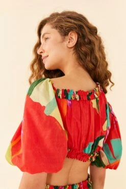 Farm Rio Red Heliconia Mini Dress -Farm Rio Shoop 305261 03