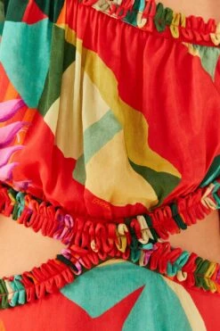 Farm Rio Red Heliconia Mini Dress -Farm Rio Shoop 305261 05