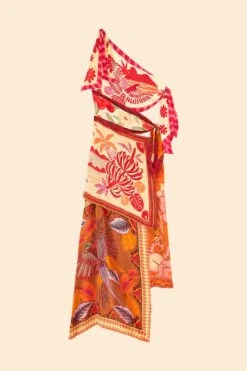 Farm Rio Forest Mixed Scarves Midi Dress 11 Farm Rio Forest Mixed Scarves Midi Dress -Farm Rio Shoop 305267 06