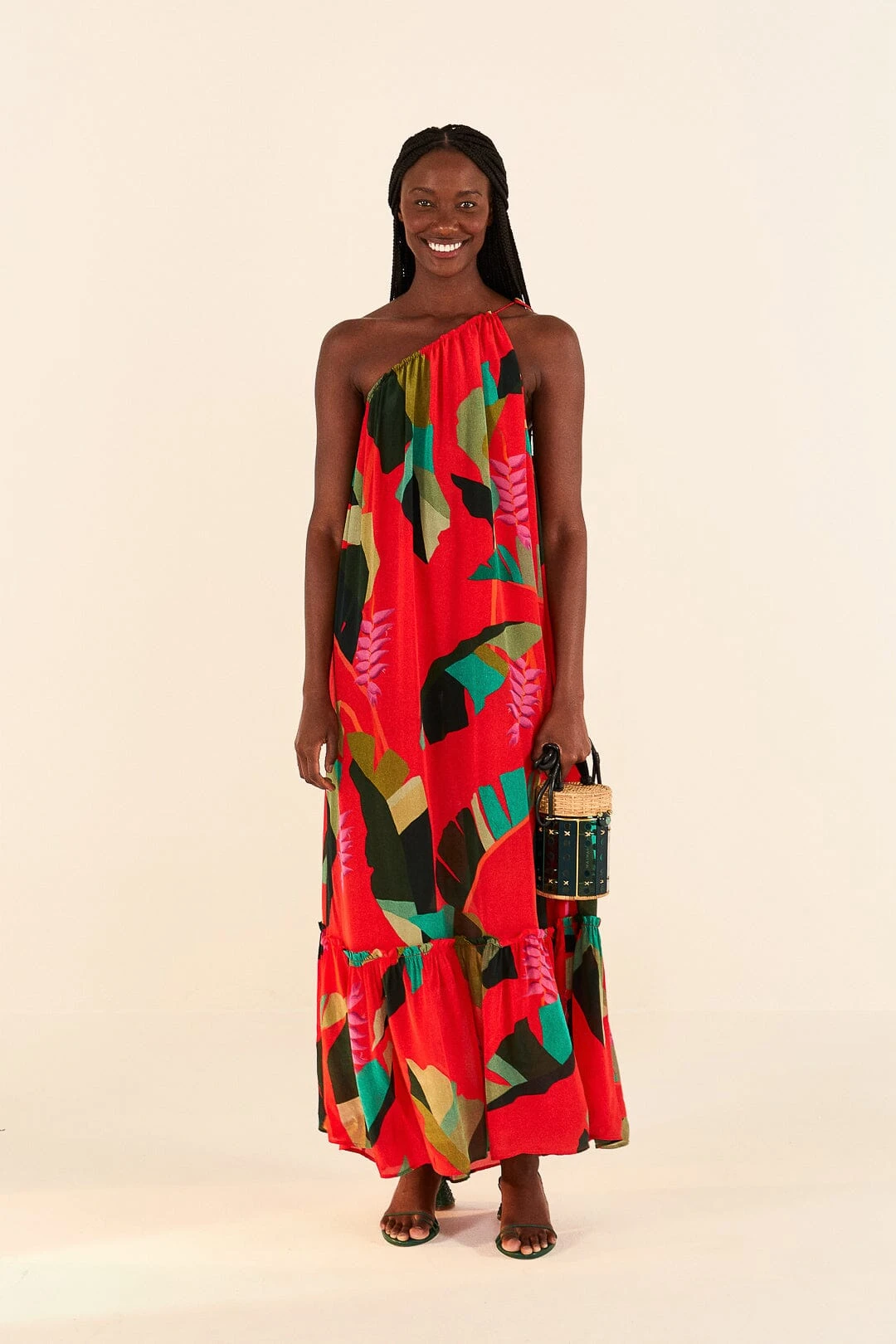 Farm Rio Red Heliconia Maxi Dress 2 Farm Rio Red Heliconia Maxi Dress - Image 2