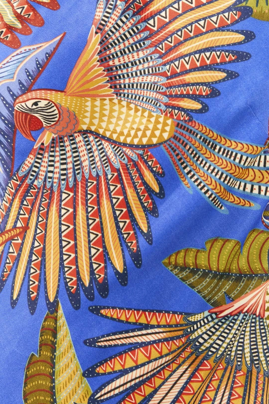 Farm Rio Blue Macaw Flight Lenzing™ Ecovero™ Viscose Midi Dress 4 Farm Rio Blue Macaw Flight Lenzing™ Ecovero™ Viscose Midi Dress - Image 4