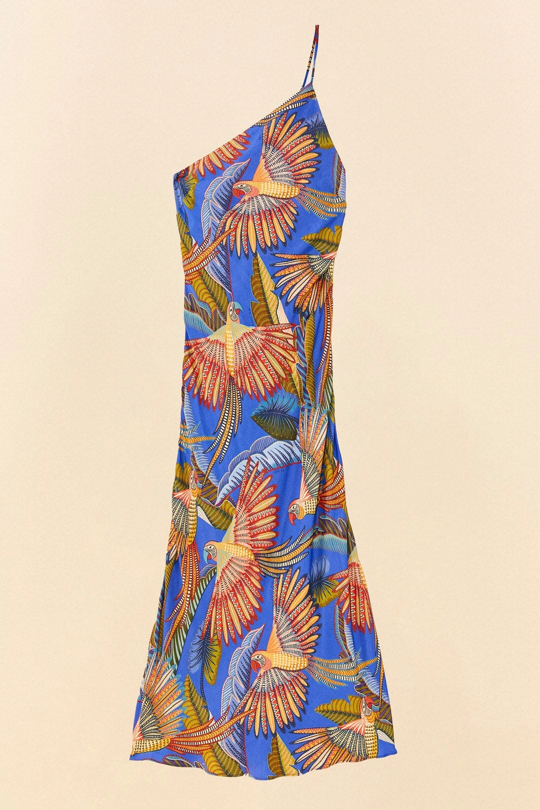 Farm Rio Blue Macaw Flight Lenzing™ Ecovero™ Viscose Midi Dress 5 Farm Rio Blue Macaw Flight Lenzing™ Ecovero™ Viscose Midi Dress - Image 5
