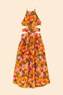 Farm Rio Lilac Mango Macaws Midi Dress 11 Farm Rio Lilac Mango Macaws Midi Dress -Farm Rio Shoop 305347 06