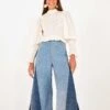 Farm Rio Patched Denim Pants