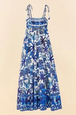 Farm Rio Sweet Rio Tie Strap Maxi Dress -Farm Rio Shoop 306061 06
