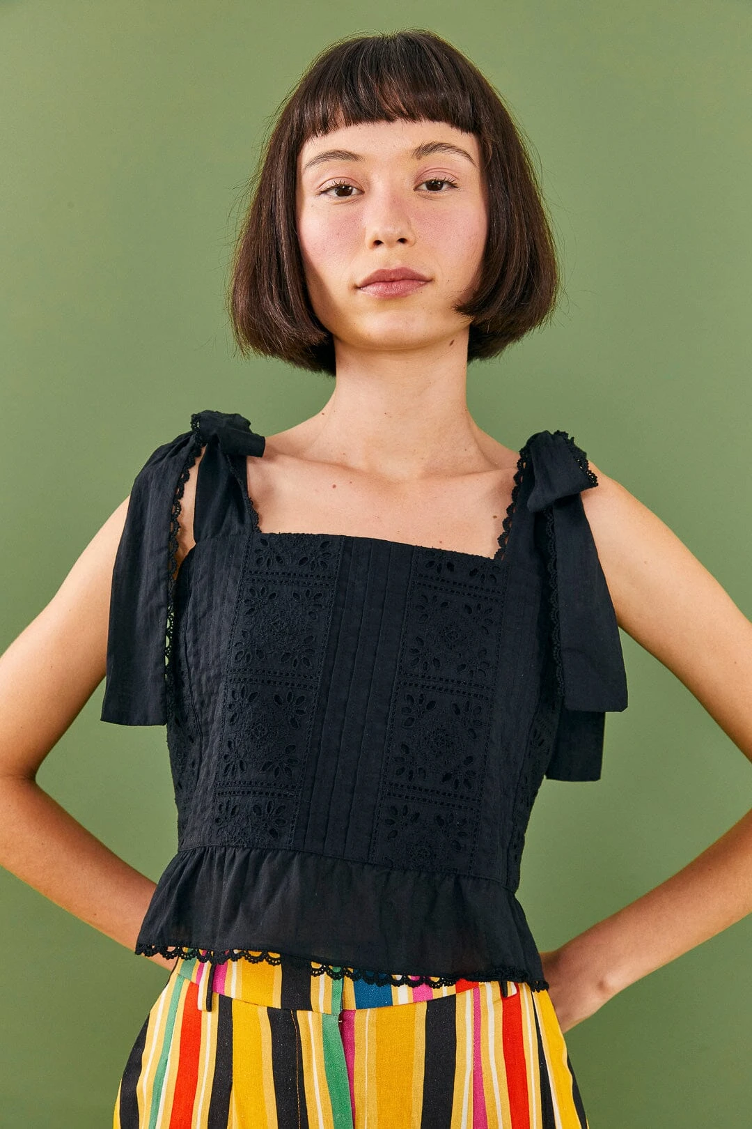 Farm Rio Black Lace Top 1 Farm Rio Black Lace Top