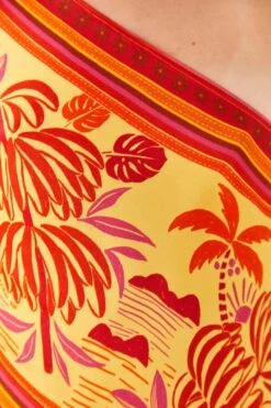 Farm Rio Forest Mixed Scarves Lenzing™ Ecovero™ Viscose Crop Top -Farm Rio Shoop 306093 05