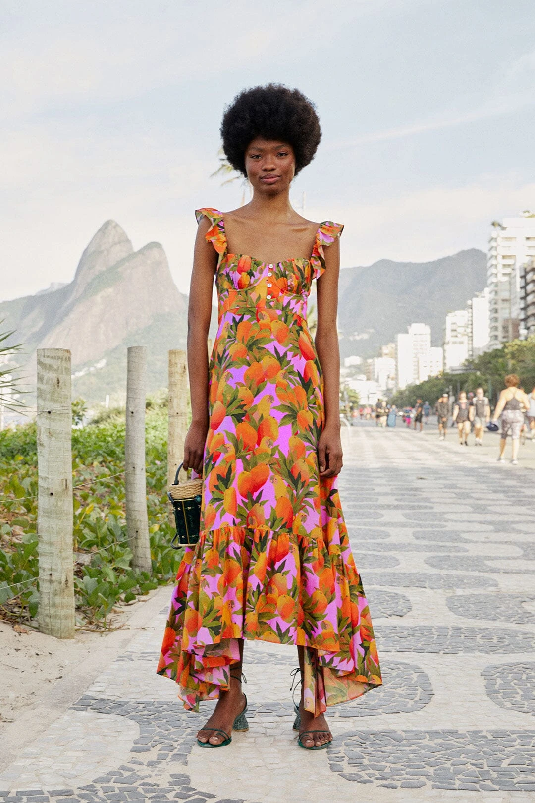 Lilac Mango Macaws Maxi Dress 1 Lilac Mango Macaws Maxi Dress