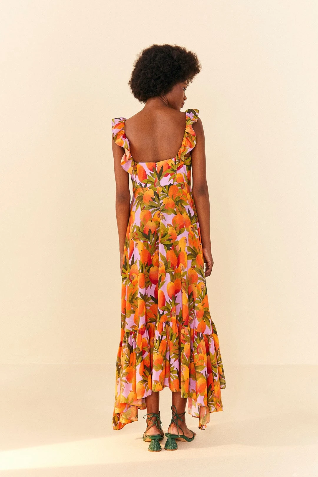 Lilac Mango Macaws Maxi Dress 2 Lilac Mango Macaws Maxi Dress - Image 2