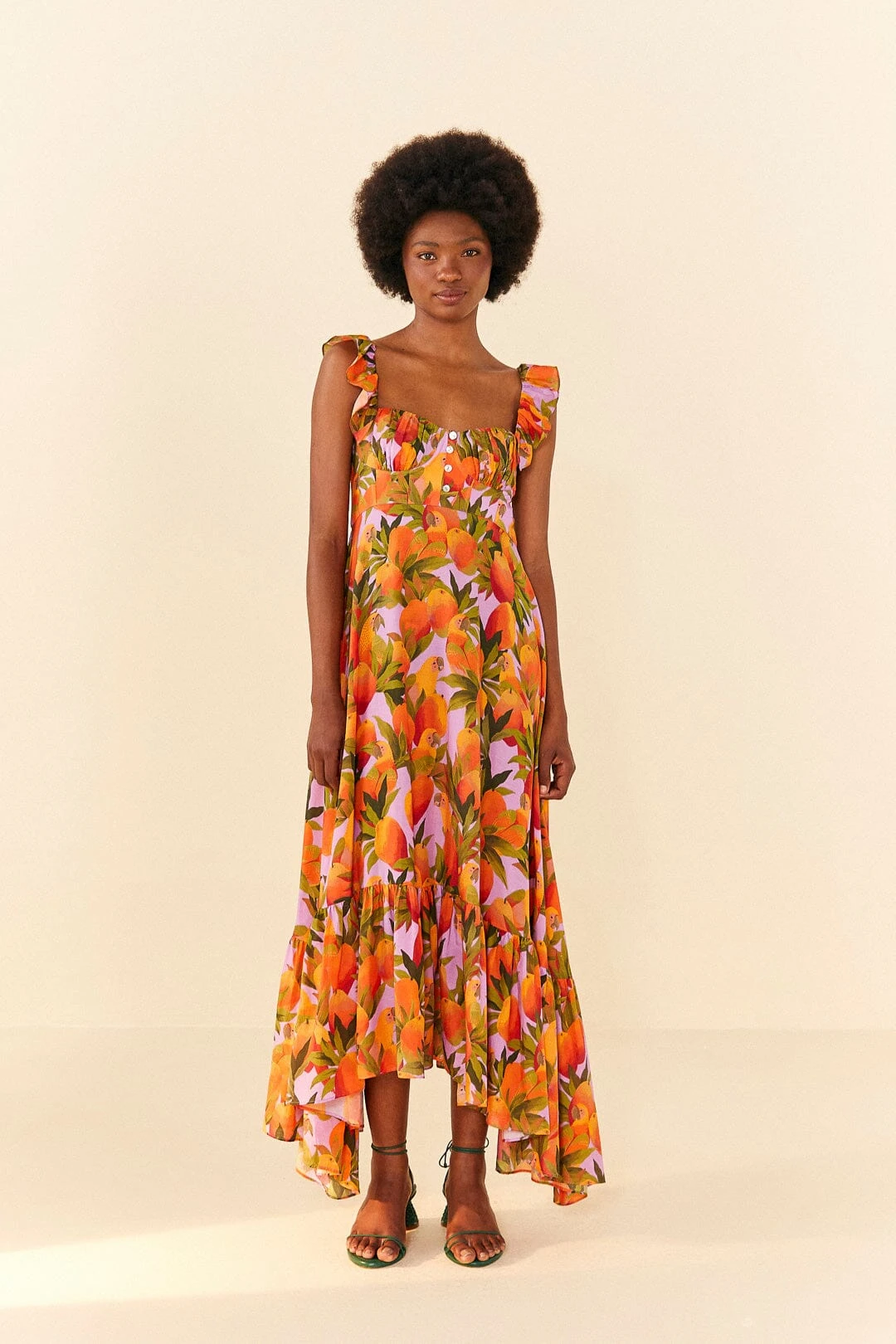 Lilac Mango Macaws Maxi Dress 4 Lilac Mango Macaws Maxi Dress - Image 4