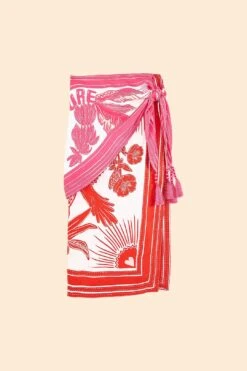 Farm Rio Tropical Dream Lenzing™ Ecovero™ ViscoseMidi Skirt -Farm Rio Shoop 306099 05