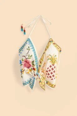 Farm Rio Grandma Gift Embroidered Halter Blouse 11 Farm Rio Grandma Gift Embroidered Halter Blouse -Farm Rio Shoop 306113 06