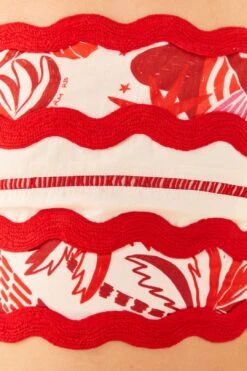 Farm Rio Off-White Rio Tiles Crop Top -Farm Rio Shoop 306125 04