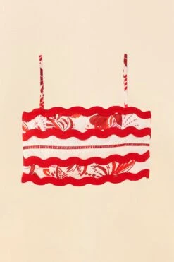 Farm Rio Off-White Rio Tiles Crop Top -Farm Rio Shoop 306125 05