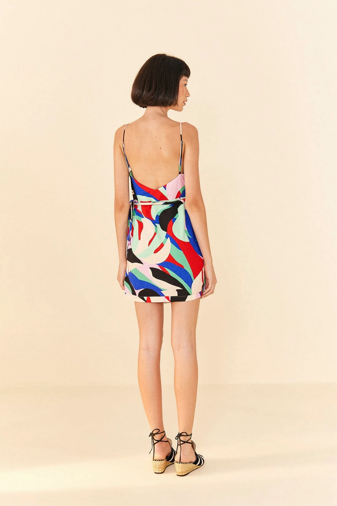 Farm Rio Colorful Monstera Mini Dress 4 Farm Rio Colorful Monstera Mini Dress - Image 4