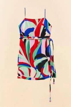 Farm Rio Colorful Monstera Mini Dress 11 Farm Rio Colorful Monstera Mini Dress -Farm Rio Shoop 306137 06
