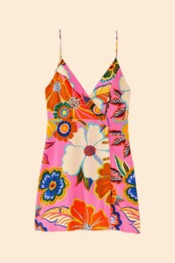 Farm Rio Pink Full Garden Mini Dress -Farm Rio Shoop 306138 05