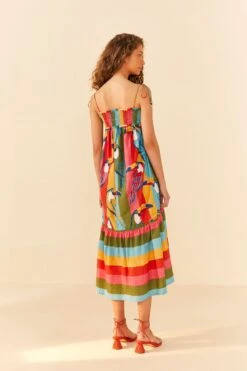 Farm Rio Wonderful Toucans Organic Cotton Midi Dress -Farm Rio Shoop 306145 04