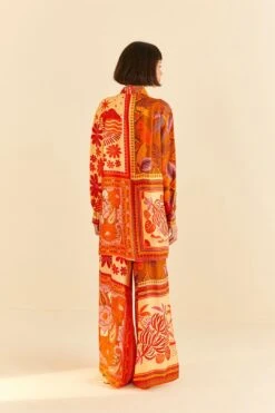 Farm Rio Forest Mixed Scarves Lenzing™ Ecovero™ Viscose Shirtdress 8 Farm Rio Forest Mixed Scarves Lenzing™ Ecovero™ Viscose Shirtdress -Farm Rio Shoop 306157 04