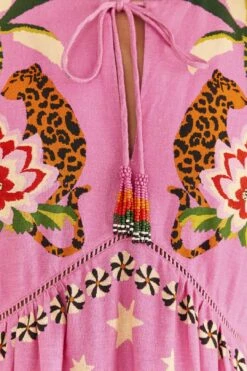 Farm Rio Pink Leopard Forest Mini Dress 11 Farm Rio Pink Leopard Forest Mini Dress -Farm Rio Shoop 306160 06