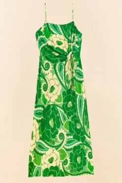 Farm Rio Tropical Groove Circle Cut Out Midi Dress -Farm Rio Shoop 306167 06