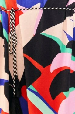 Farm Rio Colorful Monstera Organic Cotton T-Shirt Dress -Farm Rio Shoop 306175 04