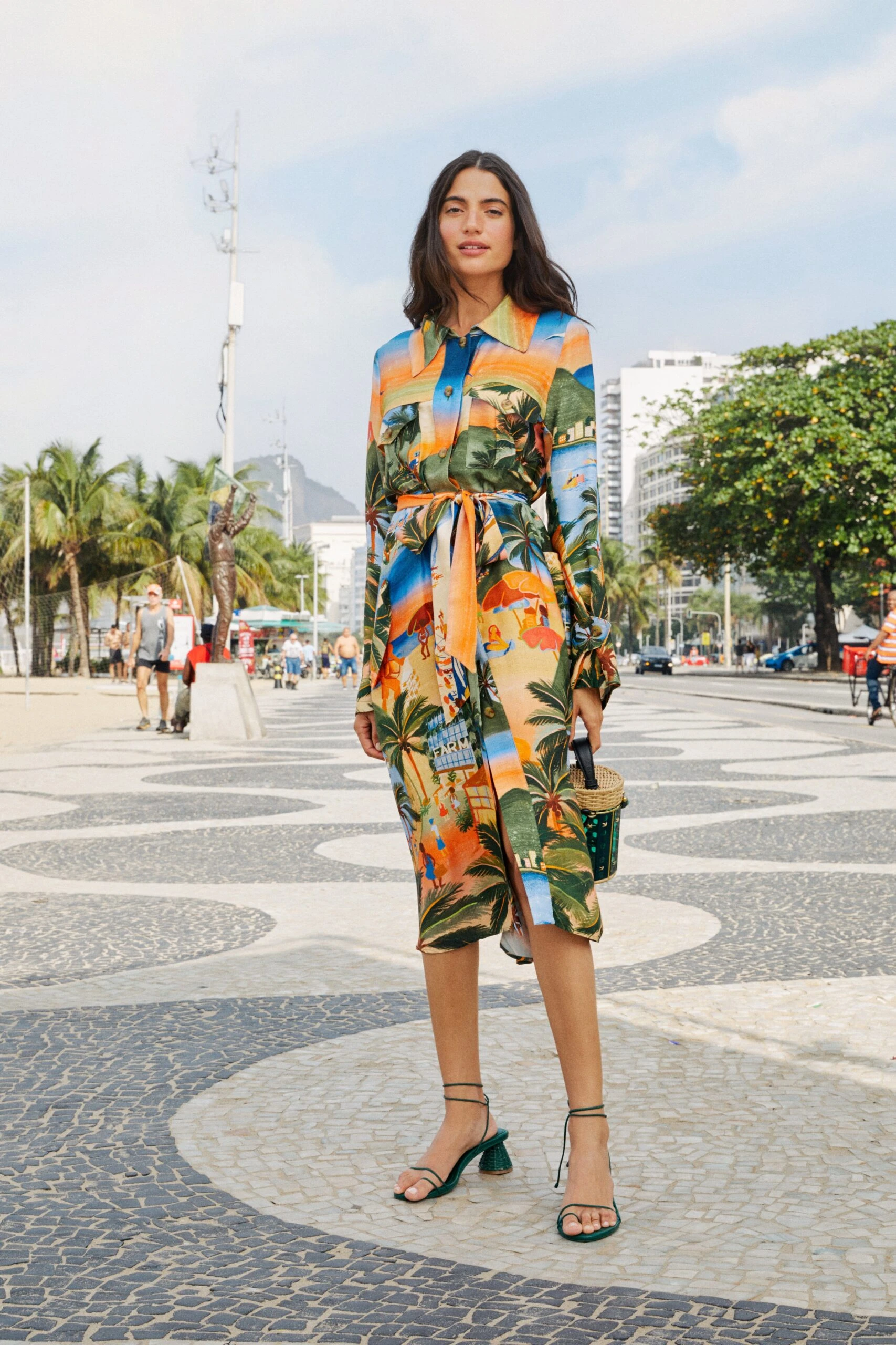 Farm Rio Carioca Lenzing™ Ecovero™ Viscose Midi Dress 1 Farm Rio Carioca Lenzing™ Ecovero™ Viscose Midi Dress