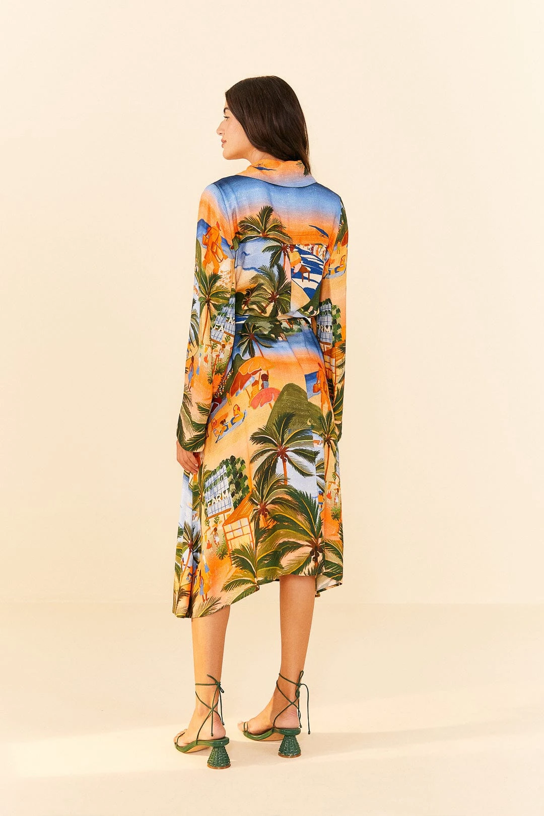 Farm Rio Carioca Lenzing™ Ecovero™ Viscose Midi Dress 2 Farm Rio Carioca Lenzing™ Ecovero™ Viscose Midi Dress - Image 2