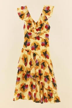 Farm Rio Banana Nest Midi Dress 9 Farm Rio Banana Nest Midi Dress -Farm Rio Shoop 306198 05