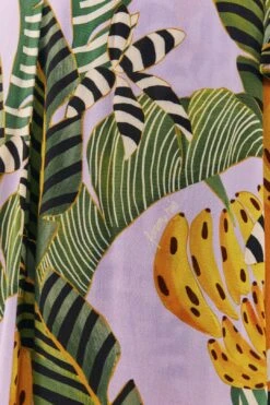 Mixed Striped Bananas Maxi Wrap Dress 10 Mixed Striped Bananas Maxi Wrap Dress -Farm Rio Shoop 306207 05