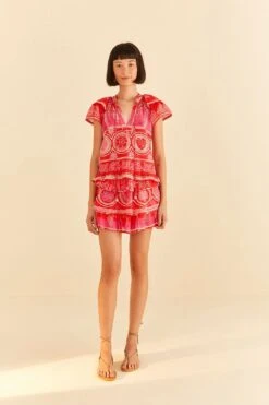 Farm Rio Red Summer Sunrise Blouse -Farm Rio Shoop 306223 03