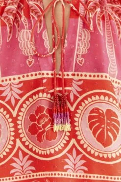 Farm Rio Red Summer Sunrise Blouse -Farm Rio Shoop 306223 06