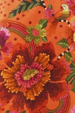 Farm Rio Orange Blooming Garden Blouse 10 Farm Rio Orange Blooming Garden Blouse -Farm Rio Shoop 306226 05