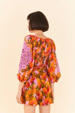 Farm Rio Lilac Mango Macaws Blouse -Farm Rio Shoop 306230 04