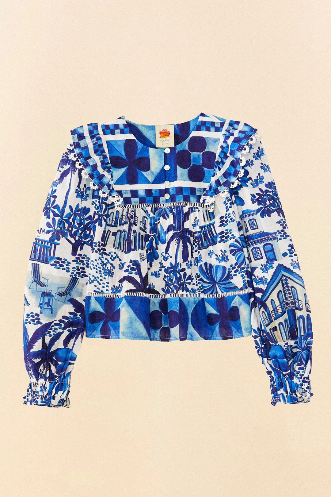 Farm Rio Sweet Rio Long Sleeve Blouse 6 Farm Rio Sweet Rio Long Sleeve Blouse - Image 6