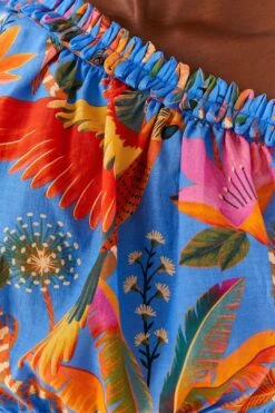 Farm Rio Blue Macaw Party Blouse 10 Farm Rio Blue Macaw Party Blouse -Farm Rio Shoop 306238 05