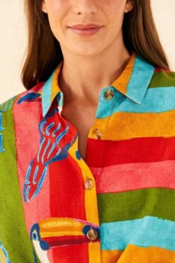 Farm Rio Wonderful Toucans Unisex Shirt -Farm Rio Shoop 306242 03