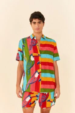 Farm Rio Wonderful Toucans Unisex Shorts -Farm Rio Shoop 306244 06