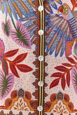 Farm Rio Pink Macaw Scarf Shirt 8 Farm Rio Pink Macaw Scarf Shirt -Farm Rio Shoop 306246 04