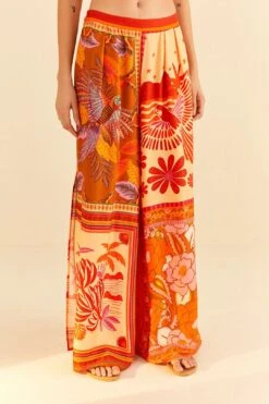 Farm Rio Forest Mixed Scarves Lenzing™ Ecovero™ Viscose Pants 7 Farm Rio Forest Mixed Scarves Lenzing™ Ecovero™ Viscose Pants -Farm Rio Shoop 306279 03