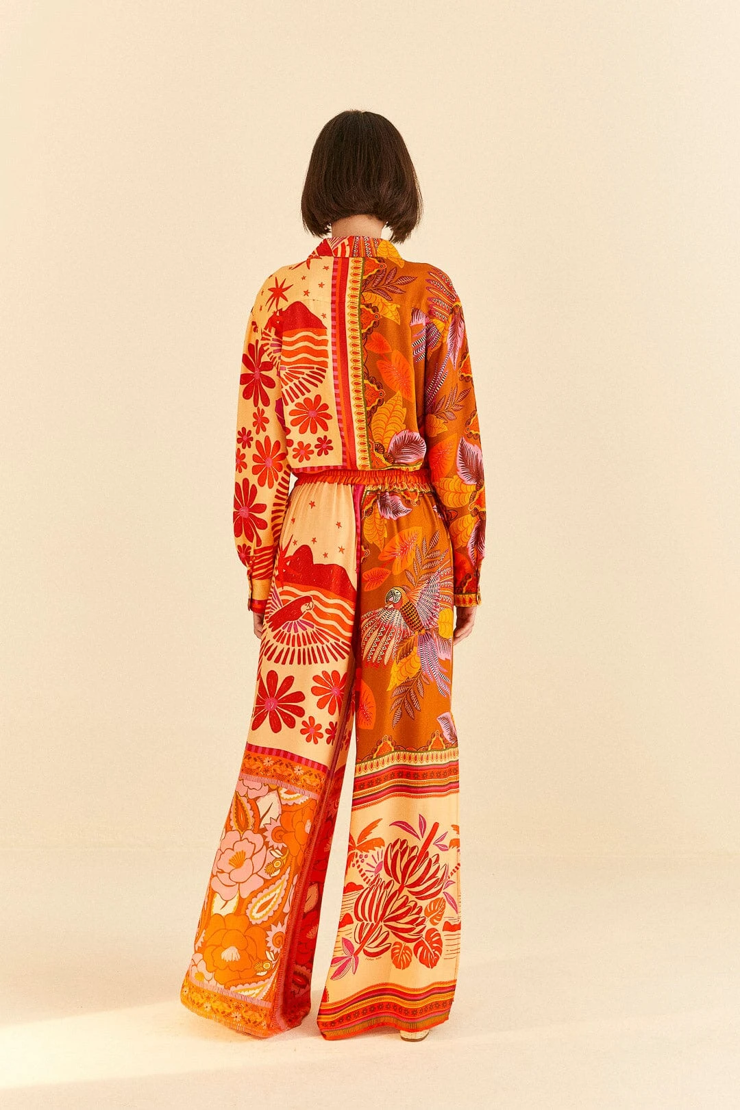 Farm Rio Forest Mixed Scarves Lenzing™ Ecovero™ Viscose Pants 4 Farm Rio Forest Mixed Scarves Lenzing™ Ecovero™ Viscose Pants - Image 4