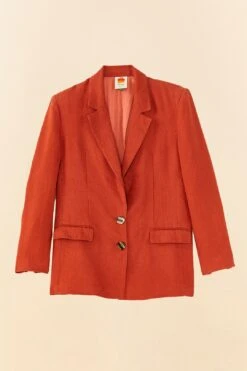 Farm Rio Brown Blazer -Farm Rio Shoop 306283 06
