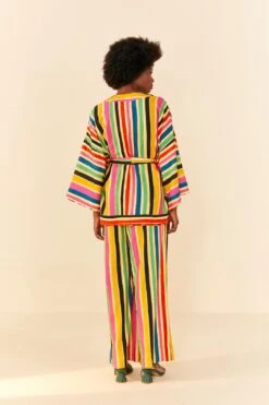 Farm Rio Rainbow Stripes Kimono -Farm Rio Shoop 306297 04