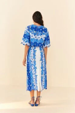 Farm Rio Blue Flower Stripes Crop Top 9 Farm Rio Blue Flower Stripes Crop Top -Farm Rio Shoop 306302 04