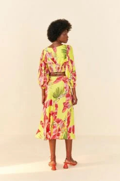 Farm Rio Lime Sweet JungleLenzing™ Ecovero™ Viscose Crop Top -Farm Rio Shoop 306305 03