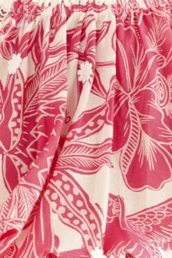 Farm Rio Pink Tropical Woodcut Crop Top 9 Farm Rio Pink Tropical Woodcut Crop Top -Farm Rio Shoop 306306 05