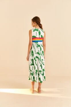 Farm Rio Off-White Rainbow Toucans Organic Cotton Maxi Dress -Farm Rio Shoop 306321 04