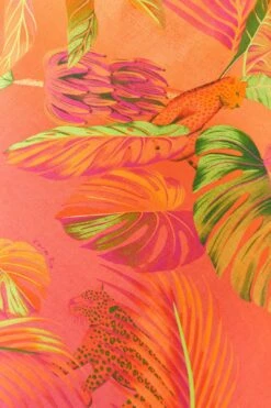 Orange Ombre Forest Lenzing™ Ecovero™ Viscose Midi Dress -Farm Rio Shoop 306325 05